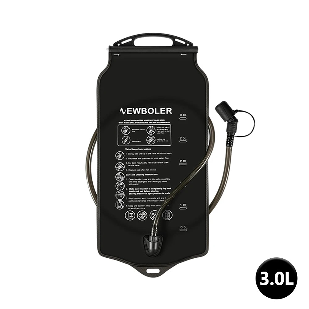 NEWBOLER 1.5L/2L/3L Large Capacity Water Bottle Water Bladder Water Reservoir Hydration Pack Storage Bag BPA Free Water Bag