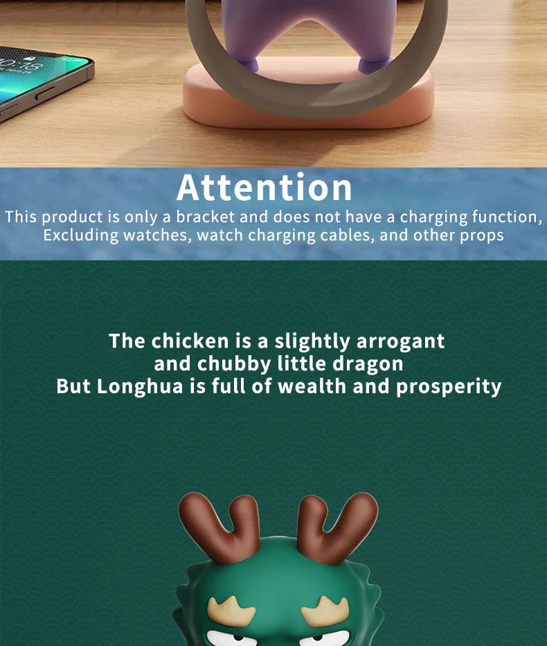 Cute Cartoon Piggy Apple Watch Stand – Desktop Nightstand Watch Holder
