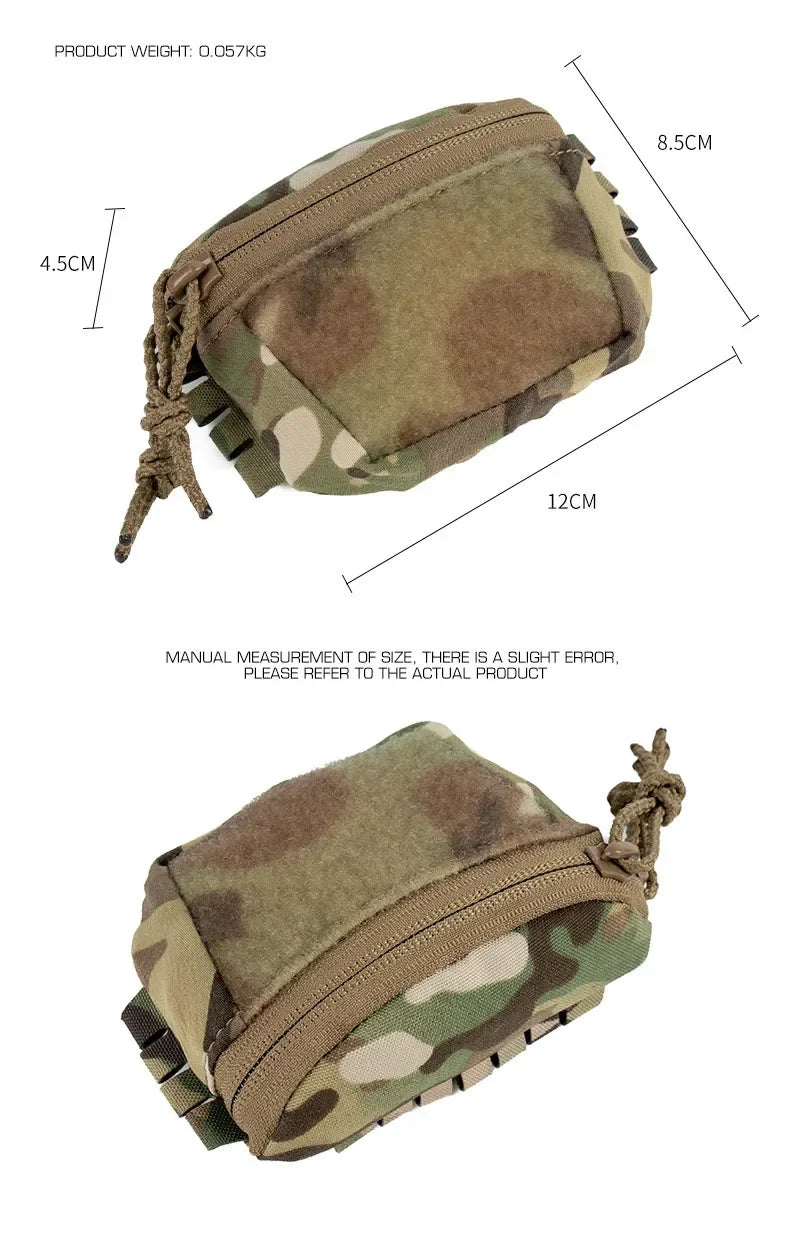 Universal Tactical Helmet Counterweight Pouch – Rear Battery Bag for Airsoft & Outdoor