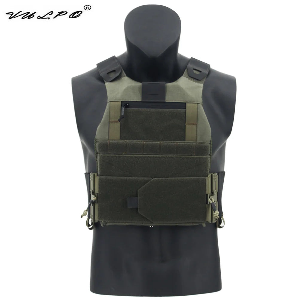 VULPO FCSK 2.0 Lightweight Tactical Vest – Quick Release Airsoft Combat Vest with Cummerbund