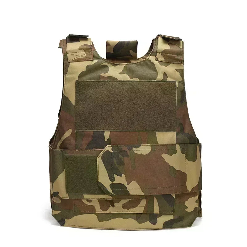 800D CP Camo Tactical Vest – Multifunctional Armor Plate Carrier for Airsoft & Hunting