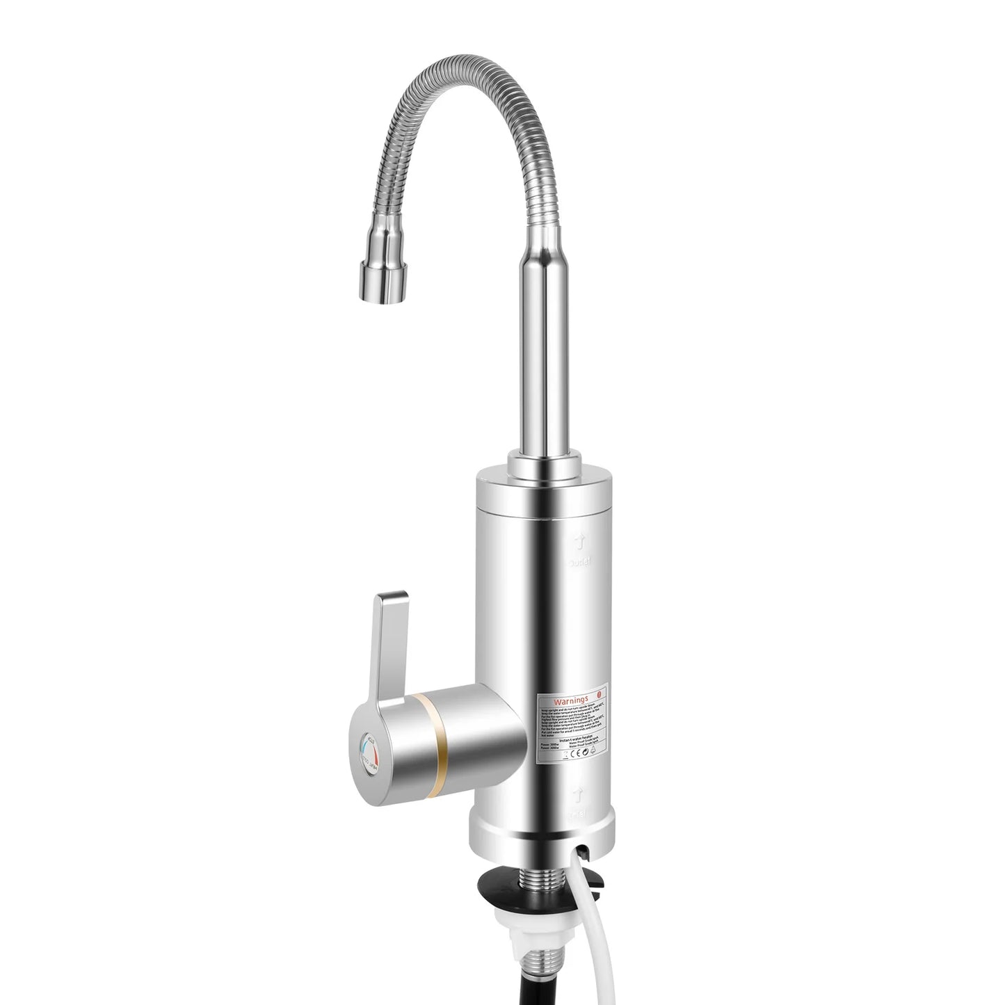 3000W Instant Electric Hot Water Faucet – LED Screen Kitchen & Bathroom Tap