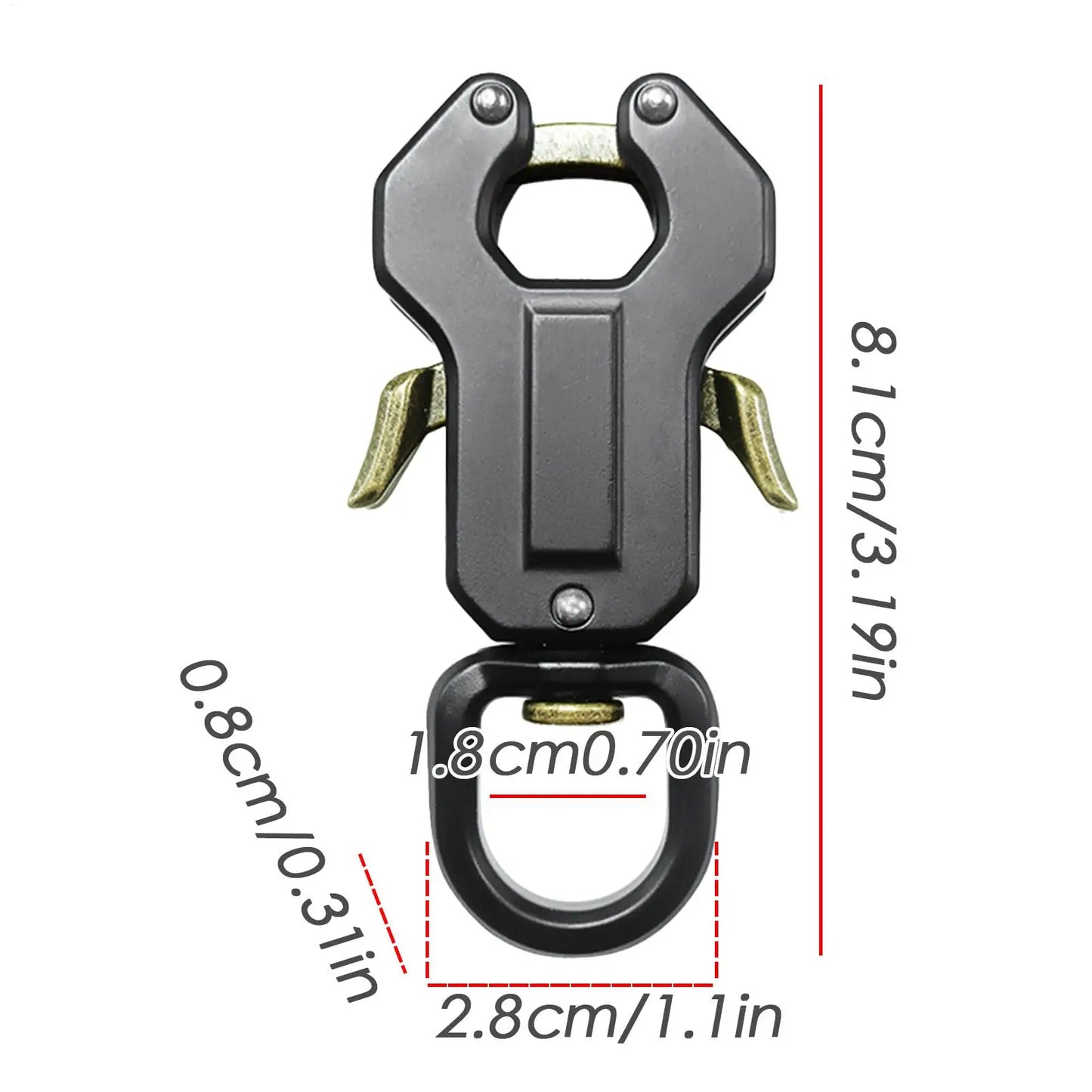 Quick Release Swivel Frog Clip Dog Leash Clasp – Metal Hardware Pet Buckle