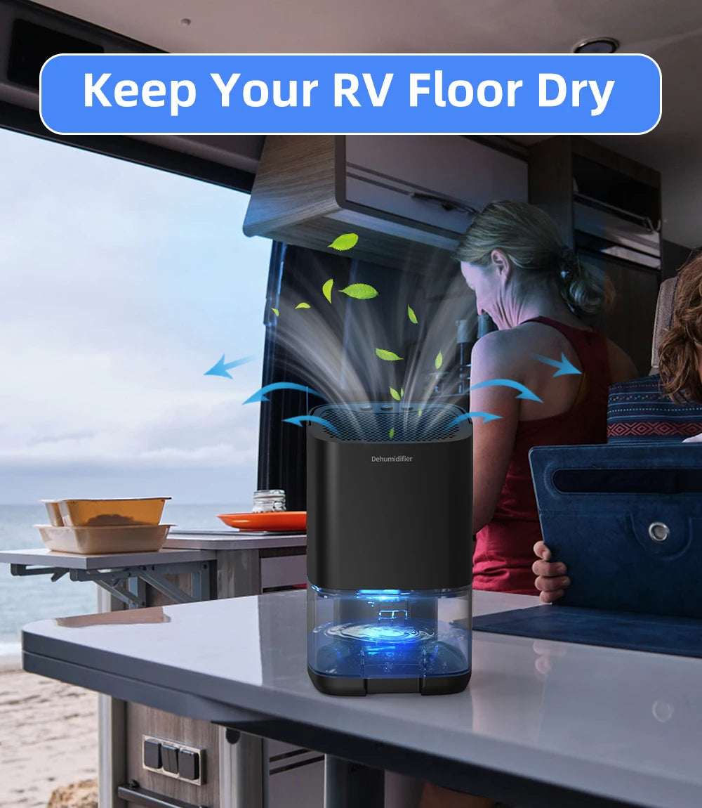 1000ml Portable Dehumidifier – Energy Efficient Moisture Absorber for Home Office & RV