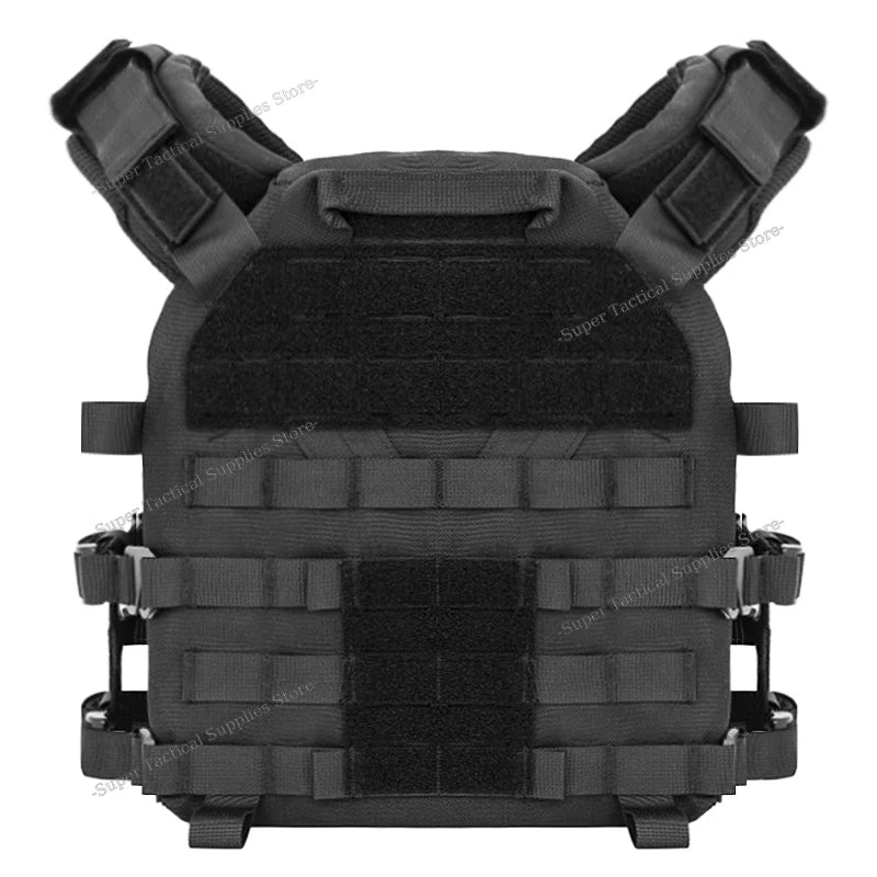 Full-Size Hunting Vest Tactical Plate Carrier MOLLE Airsoft Gear Outdoor Quick Release Fast Adjust Cummerbund Chest Rig