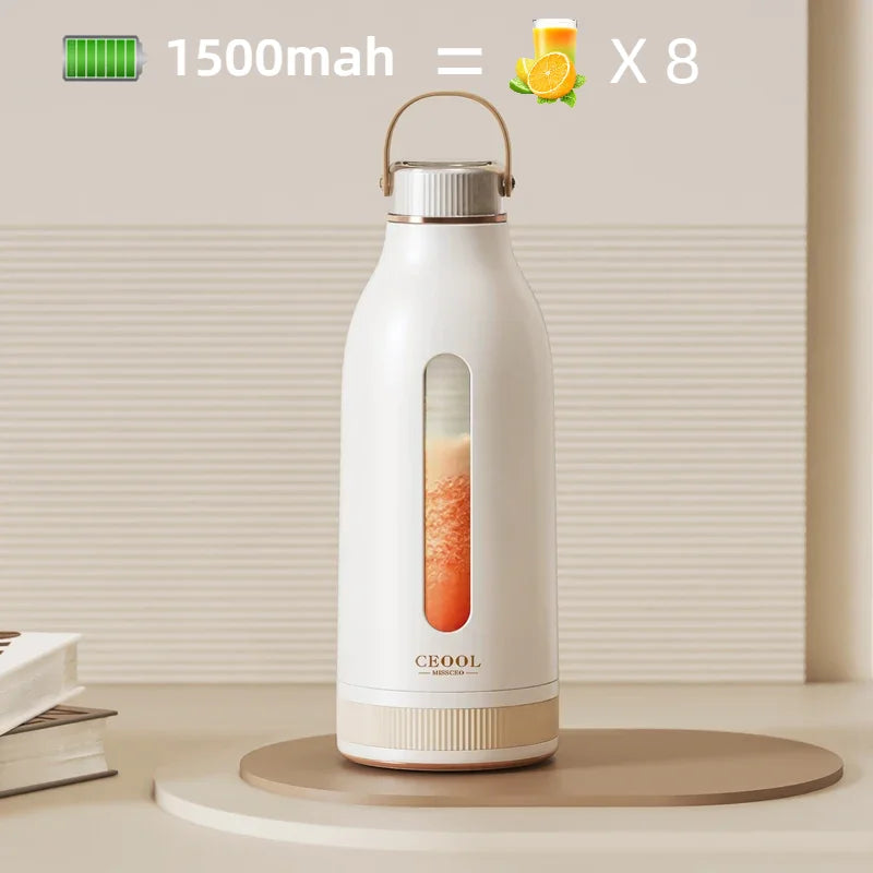 400ML Portable USB Rechargeable Blender – Fresh Fruit Smoothie Maker Cup