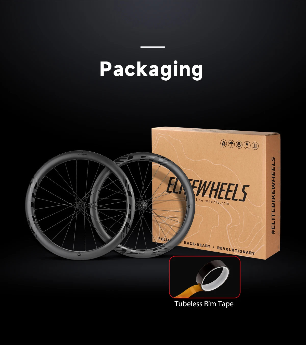 ELITEWHEELS ENT 2.0 Carbon Road Bike Wheelset – UCI Quality Disc Brake 700c