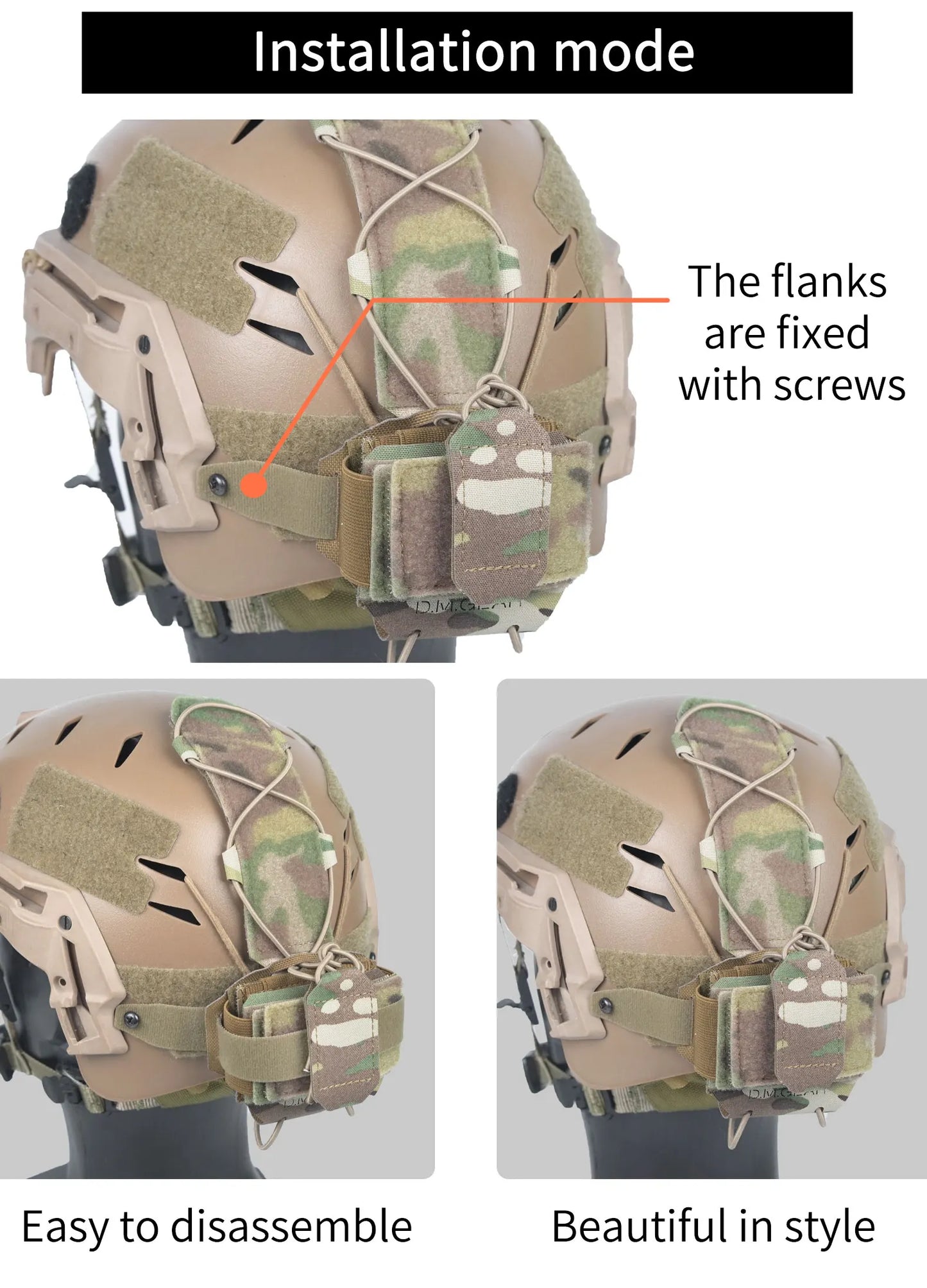 DMgear Tactical Helmet Counterweight Pouch MK1 MK2 – MOLLE Balance Weight Bag for Airsoft