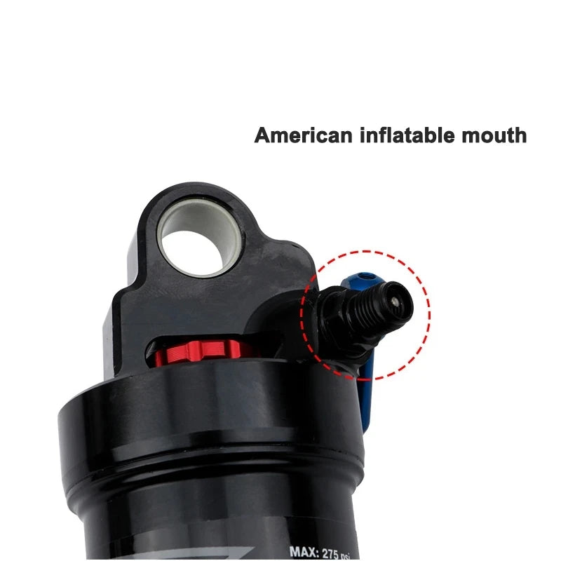 DNM AO38RC Soft Tail Mountain Bike Rear Air Shock Absorber Wire-controlled Lockable Rebound 165 190/200mm Bcycle Shock Absorber