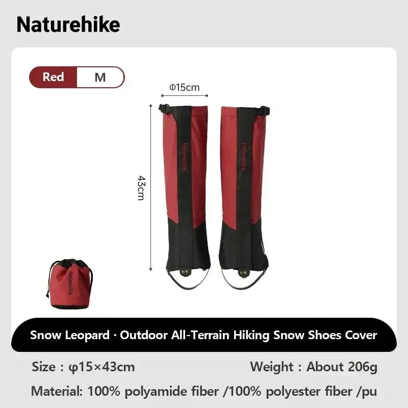 Naturehike Shoe Gaiters Climbing Leg Warmers Legging Gaiters Cover Waterproof Snow Boot Gaiters Snow Gaiters for Hiking Hunting