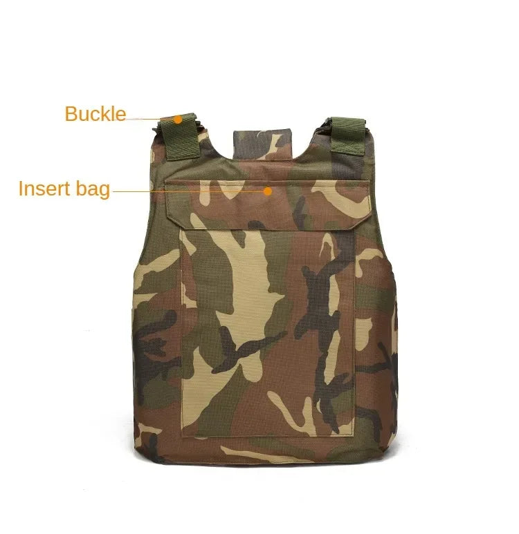 800D CP Camo Tactical Vest – Multifunctional Armor Plate Carrier for Airsoft & Hunting