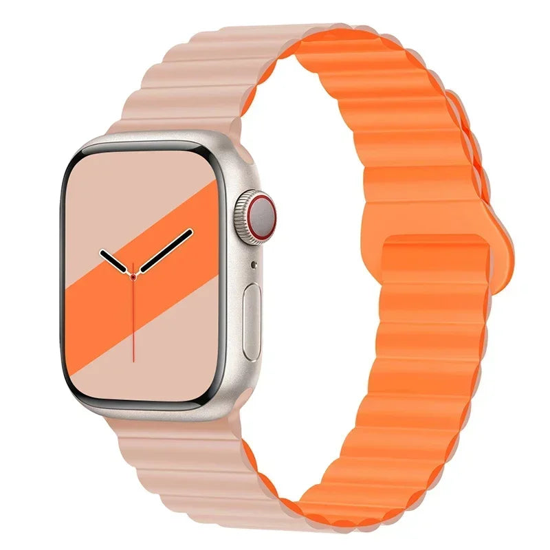 Magnetic Silicone Apple Watch Band – Sport Strap for iWatch All Series