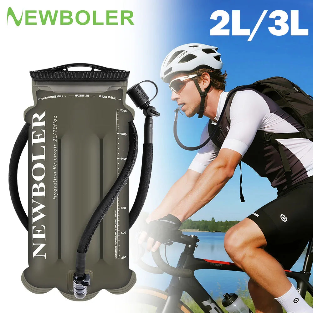 NEWBOLER  2L-3L TPU Water Bag Sports Backpack Bicycle Riding Water Bag Food Grade Outdoor Drinking Water Bag Camping Water Bag