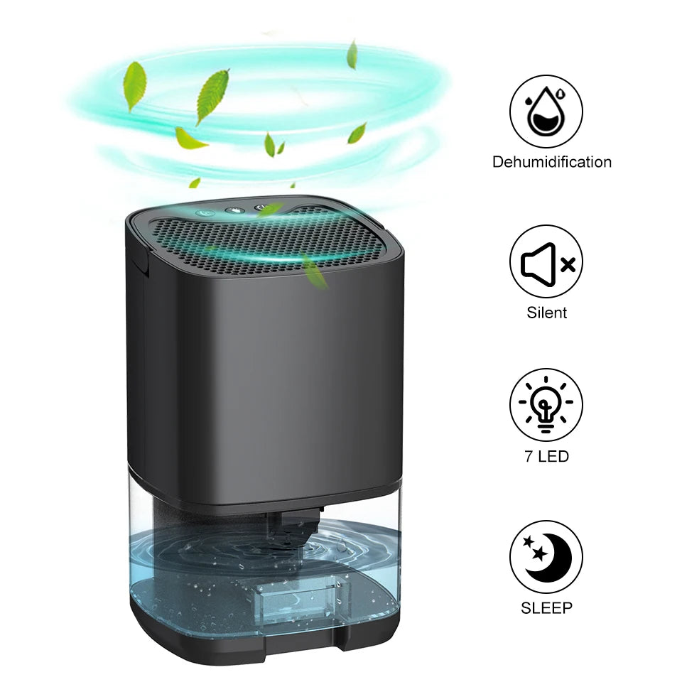 Portable Air Dehumidifier – Remove Damp Mould & Moisture for Home Office & RV (220V/110V)