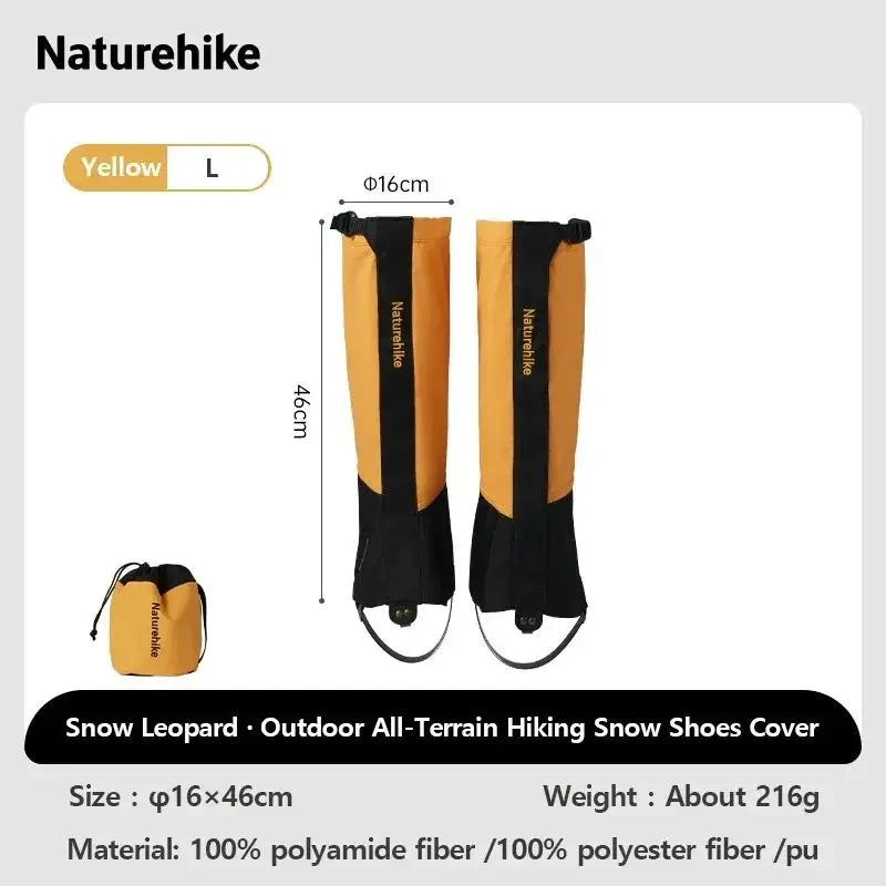 Naturehike Shoe Gaiters Climbing Leg Warmers Legging Gaiters Cover Waterproof Snow Boot Gaiters Snow Gaiters for Hiking Hunting