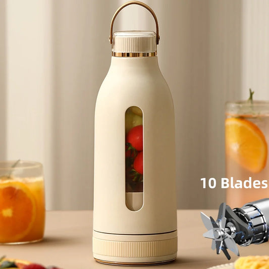 400ML Portable USB Rechargeable Blender – Fresh Fruit Smoothie Maker Cup