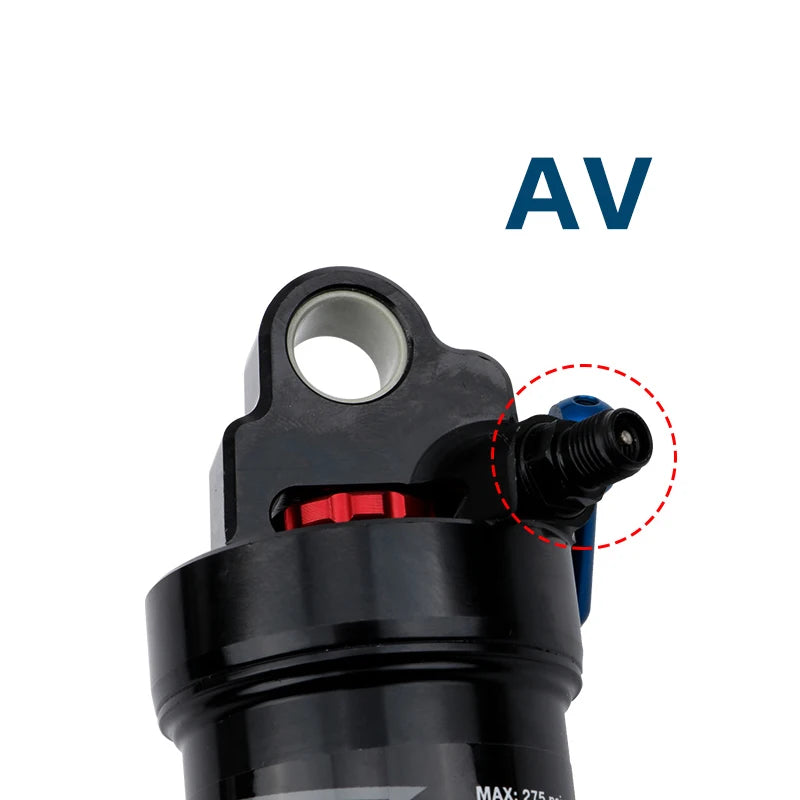 DNM AO38RC Soft Tail Mountain Bike Rear Air Shock Absorber Wire-controlled Lockable Rebound 165 190/200mm Bcycle Shock Absorber