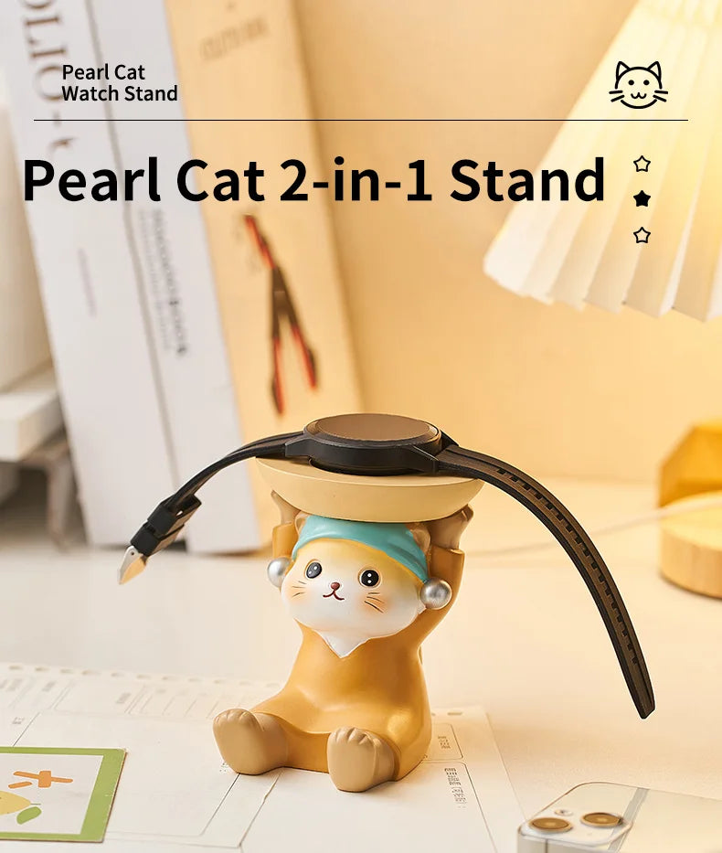 Cute Cartoon Piggy Apple Watch Stand – Desktop Nightstand Watch Holder