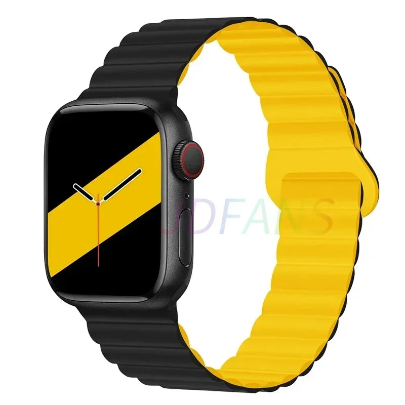 Magnetic Silicone Apple Watch Band – Sport Strap for iWatch All Series