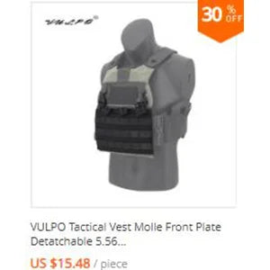 VULPO FCSK 2.0 Lightweight Tactical Vest – Quick Release Airsoft Combat Vest with Cummerbund