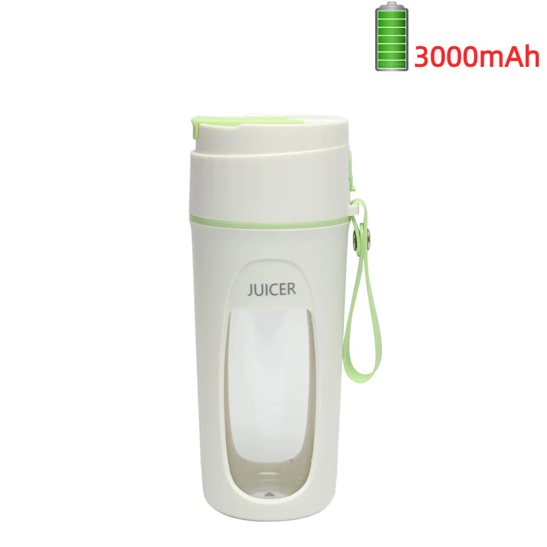 Portable Mini Electric Juicer Blender – 8-Blade 3000mAh USB Rechargeable Smoothie Maker