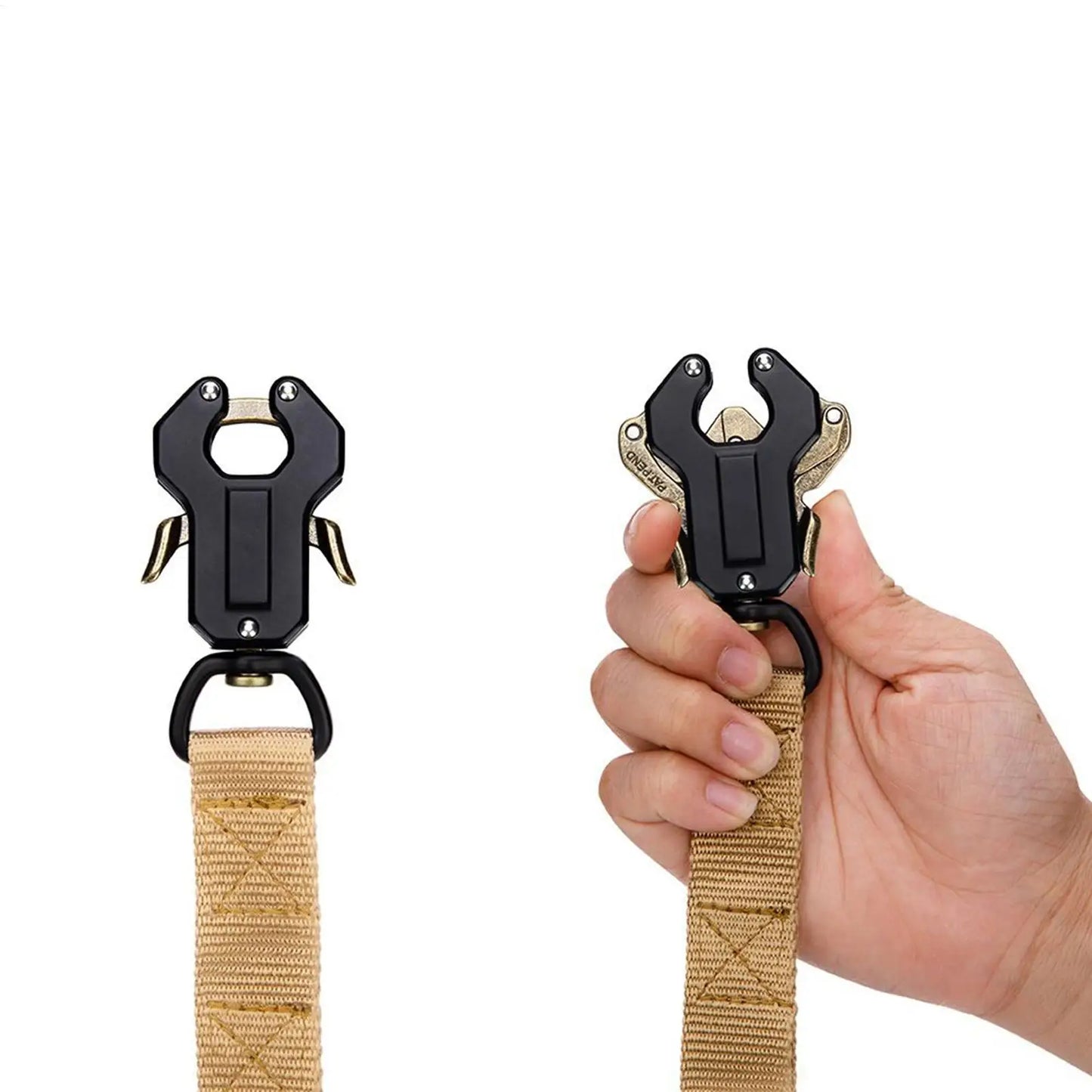 Quick Release Swivel Frog Clip Dog Leash Clasp – Metal Hardware Pet Buckle