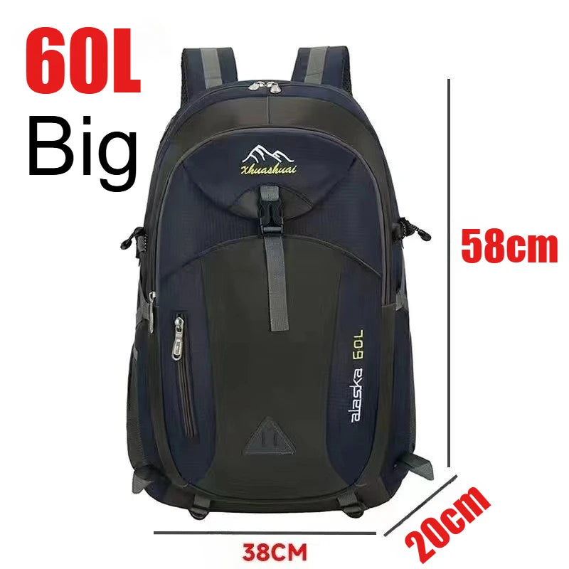 Large Capacity Outdoor Travel Backpack – Waterproof Camping Hiking Mountaineering Bag
