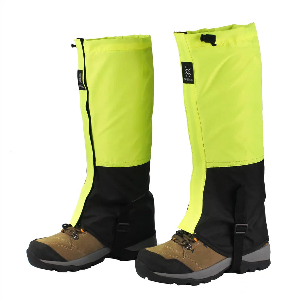 Waterproof Snow Sand Prevention Leg Gaiters Essential Protective Gear for Outdoor Mountaineering Skiing Desert Hiking Exploratio