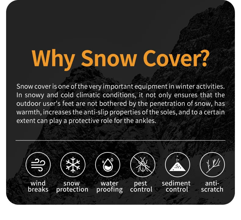 Naturehike Shoe Gaiters Climbing Leg Warmers Legging Gaiters Cover Waterproof Snow Boot Gaiters Snow Gaiters for Hiking Hunting