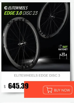 ELITEWHEELS ENT 2.0 Carbon Road Bike Wheelset – UCI Quality Disc Brake 700c