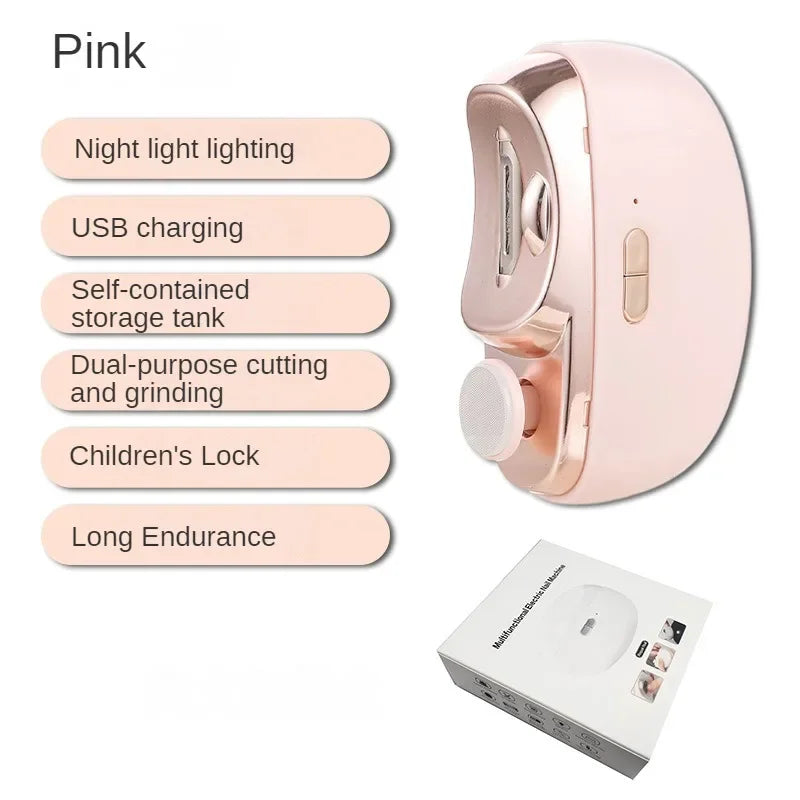Electric Automatic Nail Clipper – Anti-Clip Manicure Tool for Adults