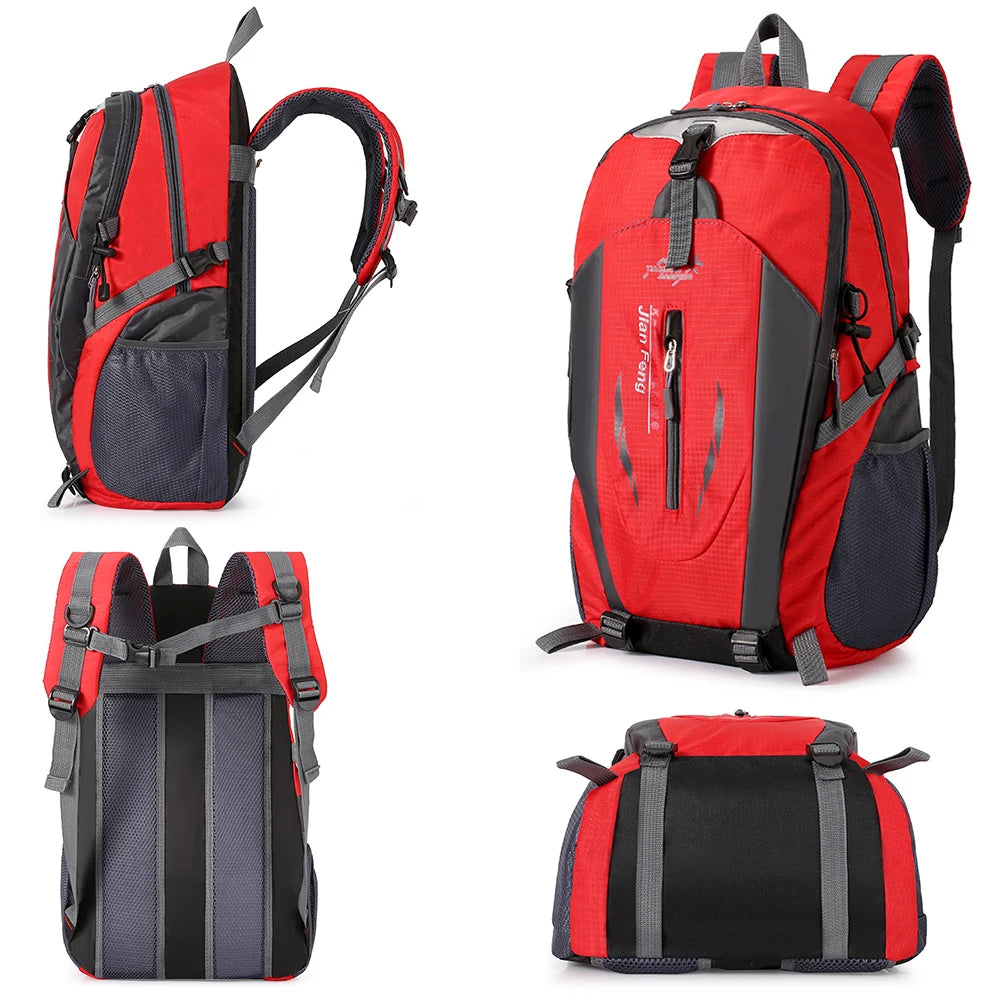 40L Waterproof Hiking Backpack – Lightweight Anti-Tear Camping Daypack with Laptop Compartment