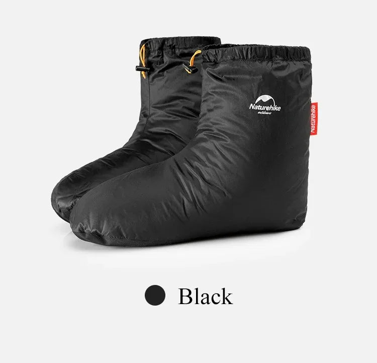 Naturehike Duck Down Foot Cover Ultralight Windproof Winter Warm Shoes Outdoor Waterproof Traveling Hiking Camping Shoes Cover