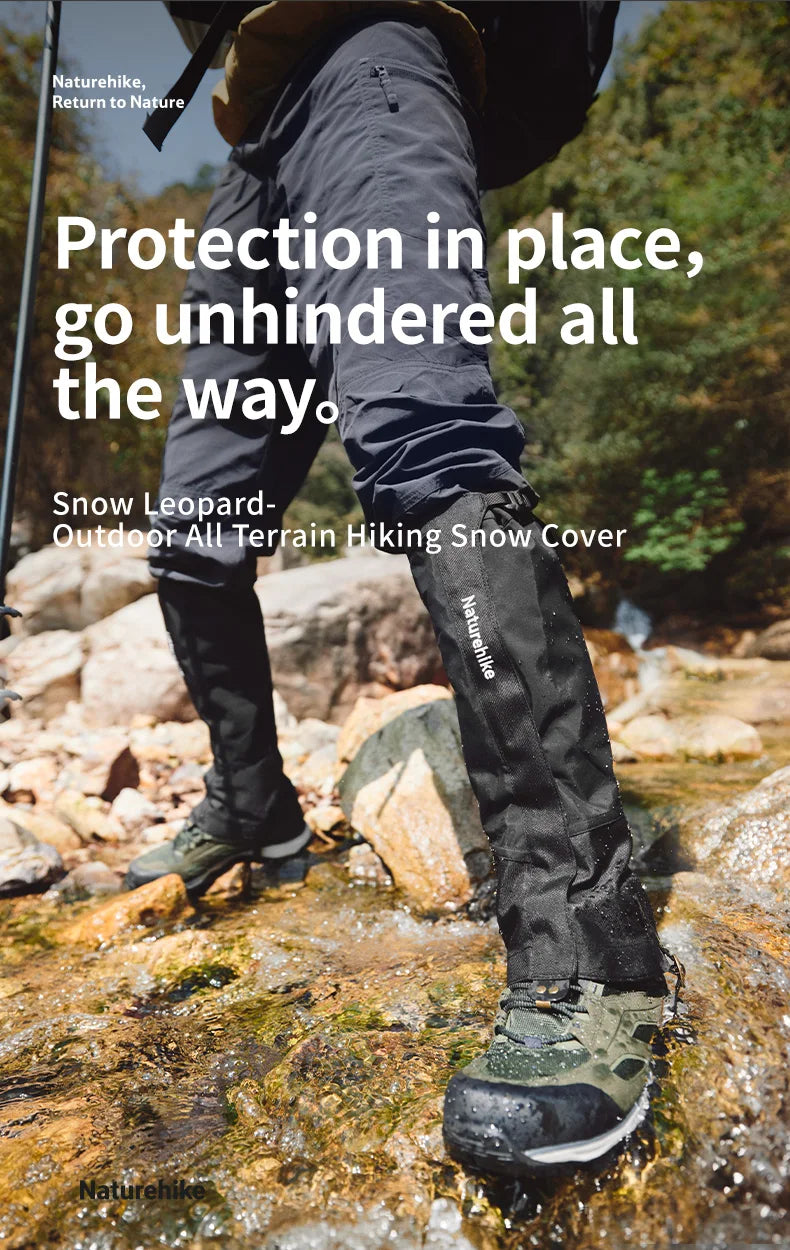 Naturehike Shoe Gaiters Climbing Leg Warmers Legging Gaiters Cover Waterproof Snow Boot Gaiters Snow Gaiters for Hiking Hunting
