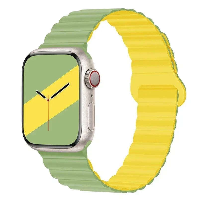 Magnetic Silicone Apple Watch Band – Sport Strap for iWatch All Series