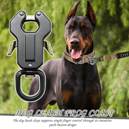 Quick Release Swivel Frog Clip Dog Leash Clasp – Metal Hardware Pet Buckle
