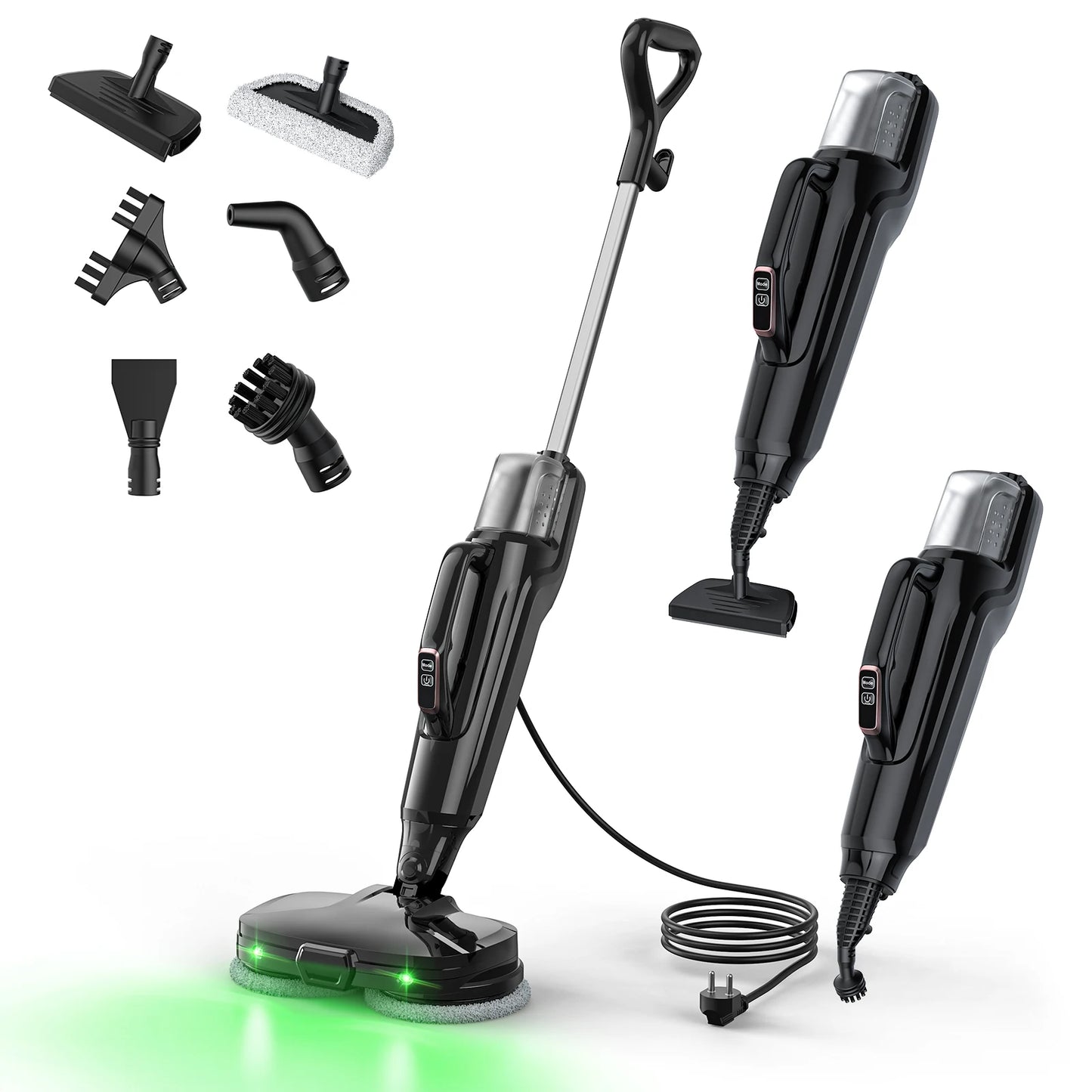 Lubluelu 1380W Steam Mop – Detachable Wireless Floor Steamer & Sanitizer