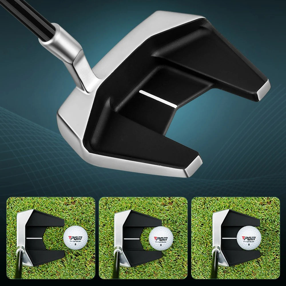PGM Golf Club Stainless Steel Shaft Putter Standing Golf Putter Low Center of Gravity Stable Carbon Rod Body Golf Supplies