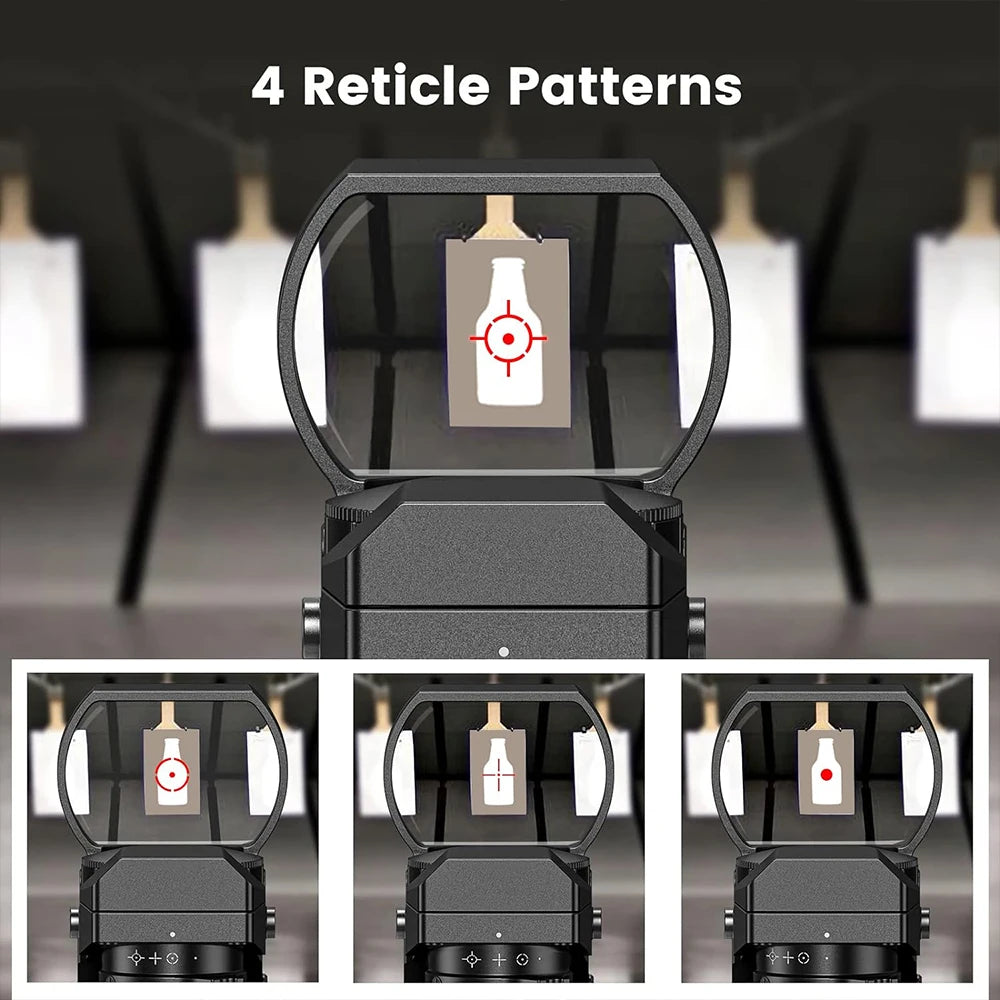Tactical Red & Green Dot Reflex Sight Scope – Hunting Optics with 20mm Rail Mount