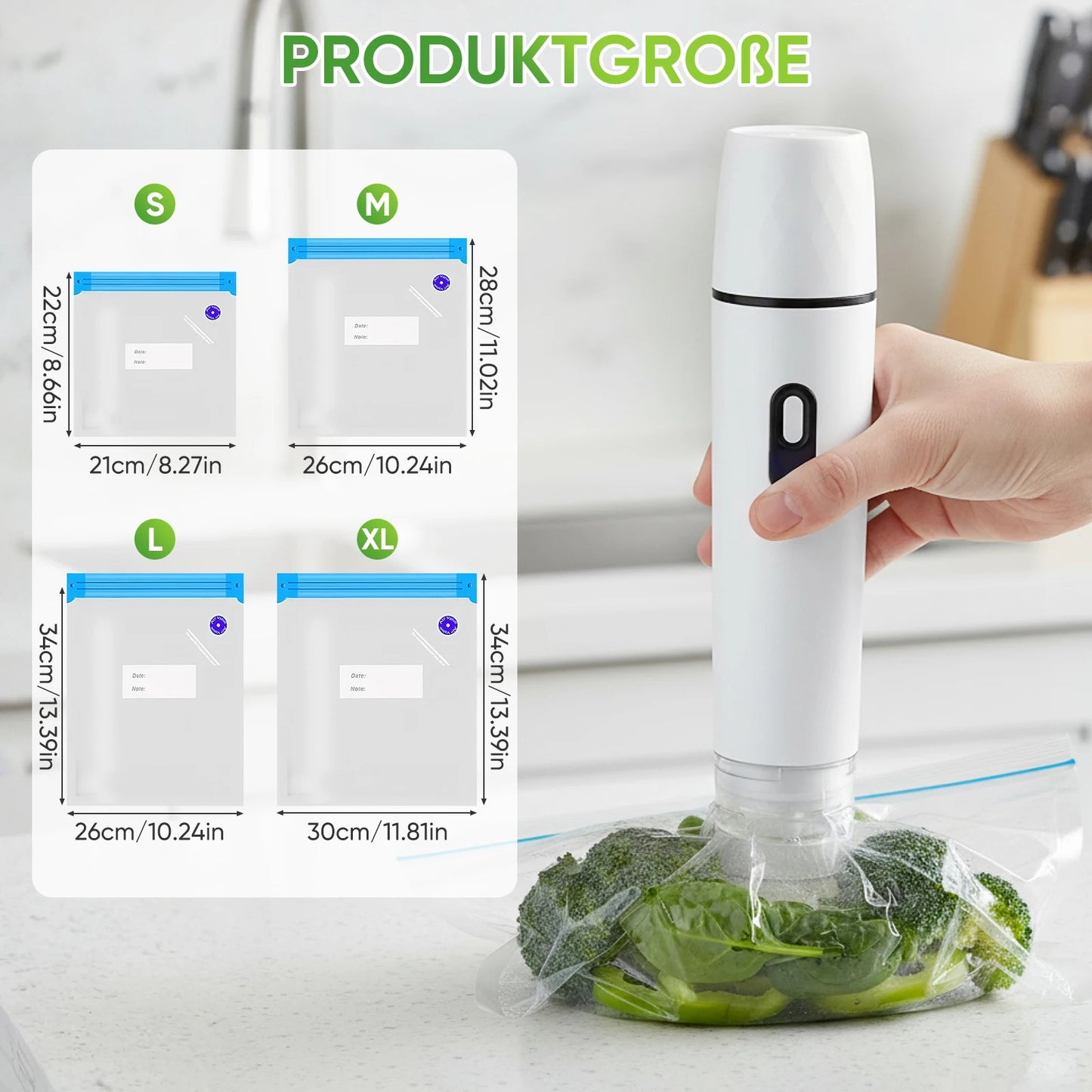 Handheld Mini Food Vacuum Sealer – Portable USB Electric Kitchen Packer