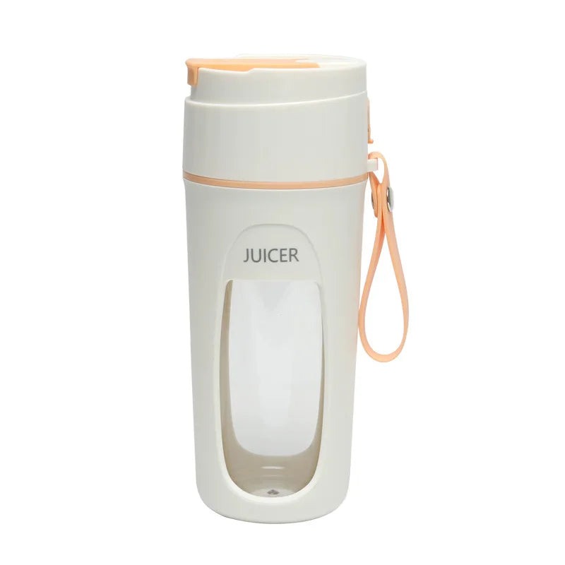 Portable Mini Electric Juicer Blender – 8-Blade 3000mAh USB Rechargeable Smoothie Maker