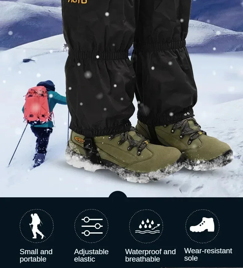 Waterproof Snow & Sand Prevention Leg Gaiters – Anti-Snow Outdoor Hiking Shoe Cover