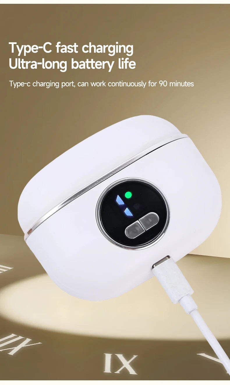 LED Electric Nail Trimmer & Polisher – Quiet Automatic Nail File with Light