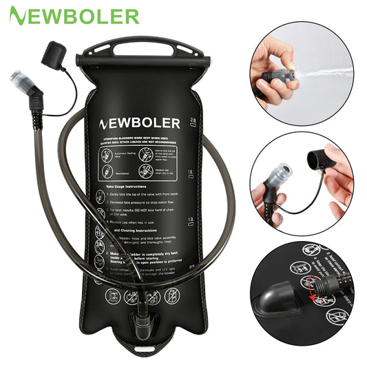 NEWBOLER 1.5L/2L/3L Large Capacity Water Bottle Water Bladder Water Reservoir Hydration Pack Storage Bag BPA Free Water Bag