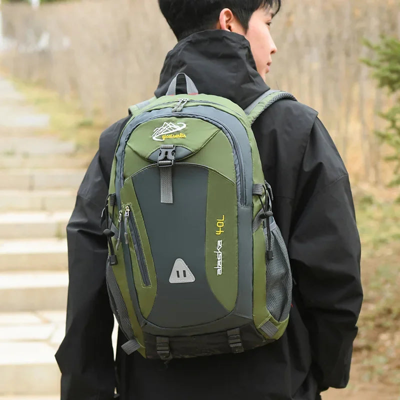 Large Capacity Outdoor Travel Backpack – Waterproof Camping Hiking Mountaineering Bag
