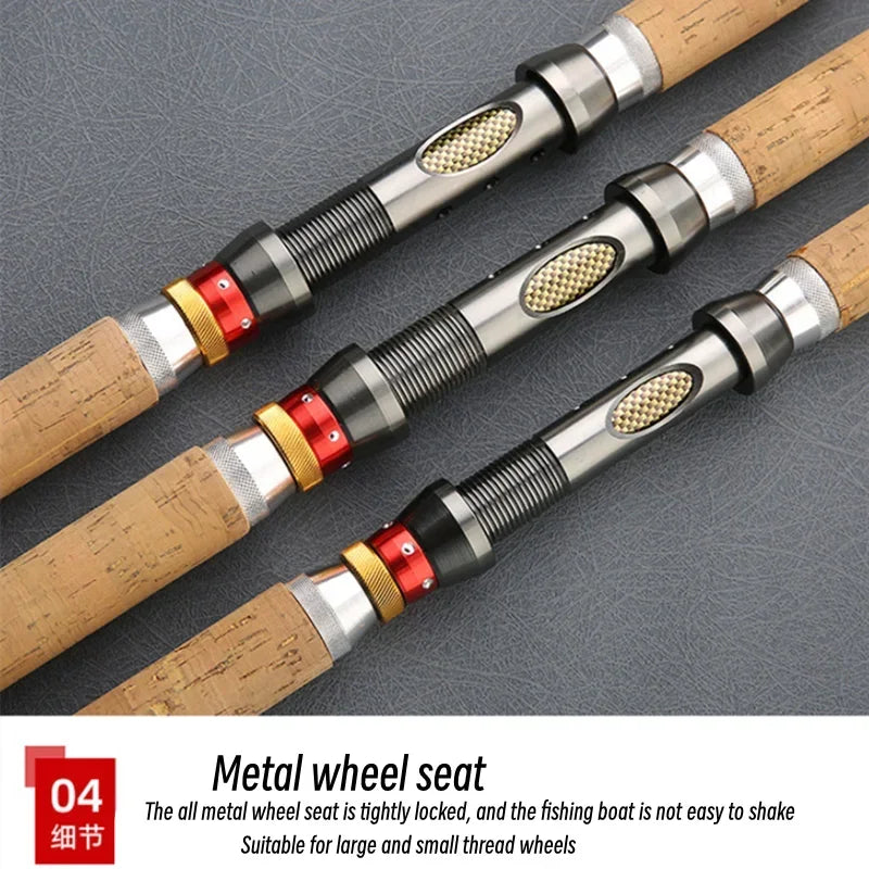 For Carp Fishing Rod Feeder Hard FRP Carbon Fiber Portable Durable Ultra Light Telescopic Travel Pole 1.8/2.1/3.0/3.6M