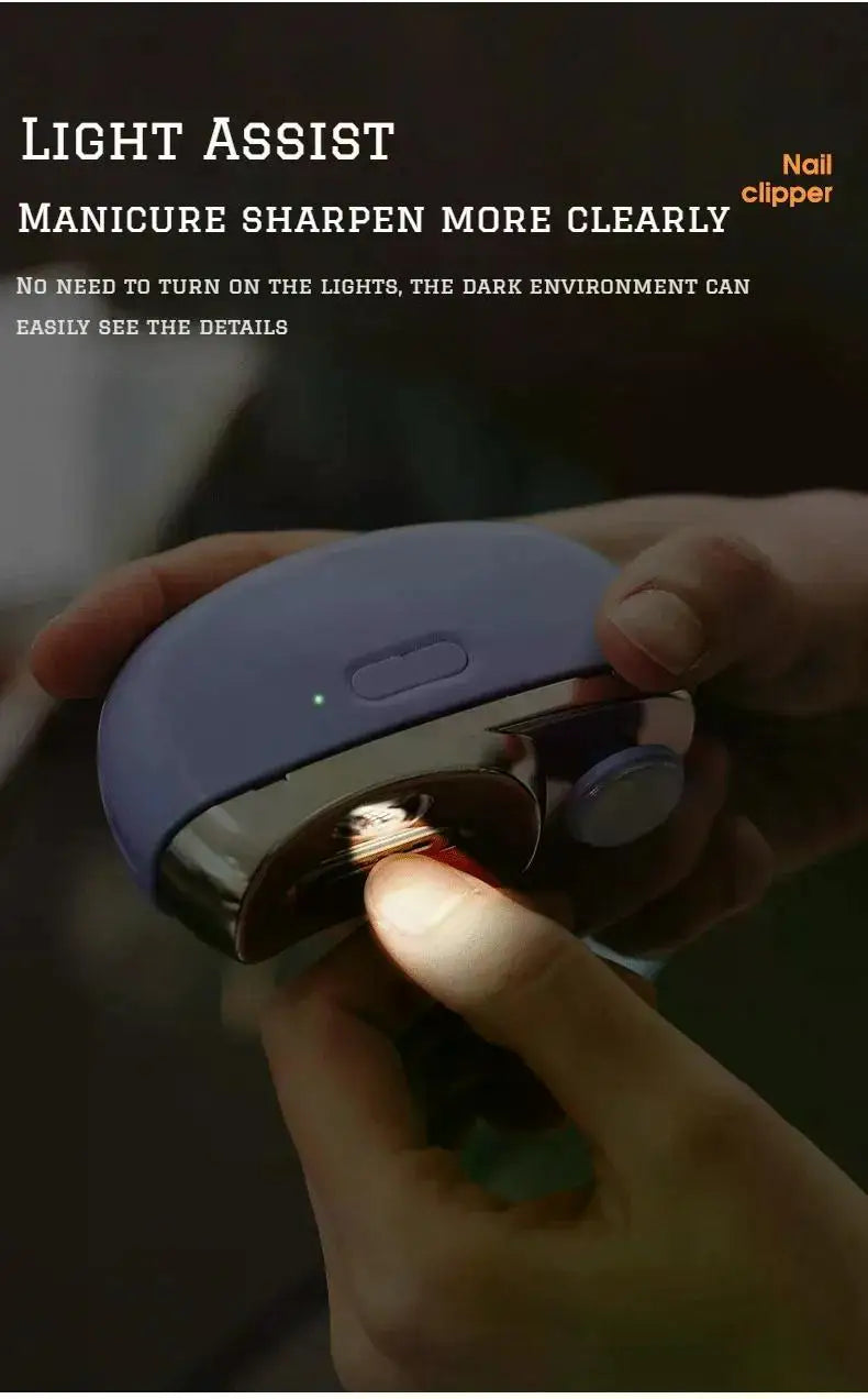 Electric Automatic Nail Clipper – Anti-Clip Manicure Tool for Adults