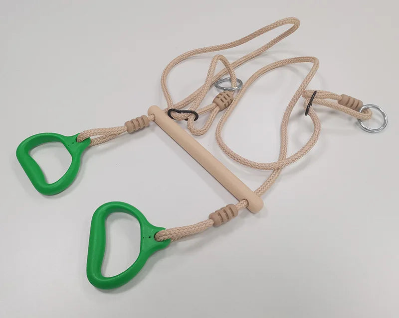 Stable Adjustable Trapeze Swing Rings Bar Home Core Training Kids Backyard Playground Professional Outdoor Indoor Fitness Gear