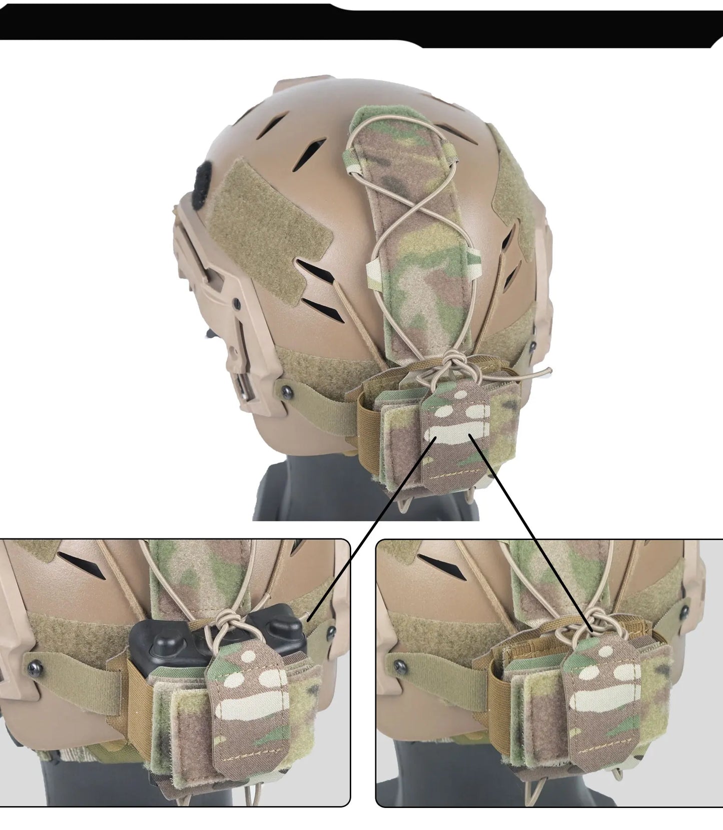 DMgear Tactical Helmet Counterweight Pouch MK1 MK2 – MOLLE Balance Weight Bag for Airsoft