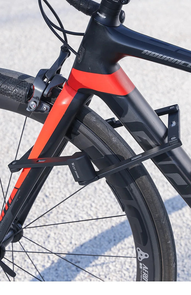 WEST BIKING Foldable Anti-Theft Bicycle Lock – Portable Security Chain Lock for MTB & E-Bike